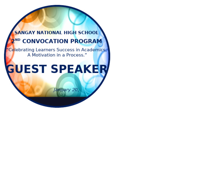 Guest Speaker: 2 Convocation Program | PDF