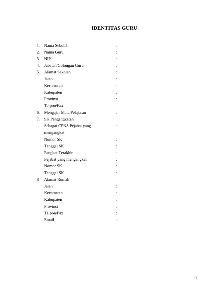 Laporan Pengembangan Diri Guru SD | PDF