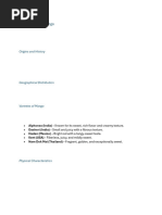 Origin and Varieties of Mangoes | PDF | Mango | Plants