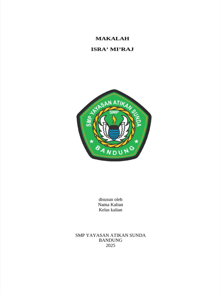 Makalah Isra' Mi'raj 2025 | PDF