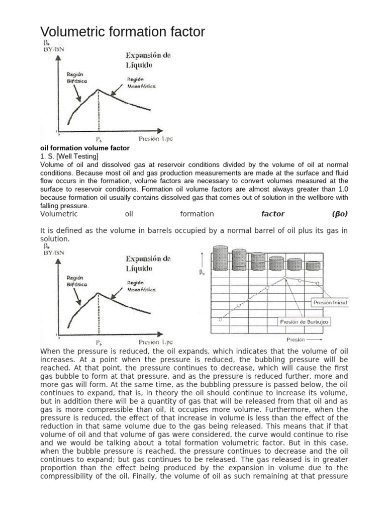 Volumetric Formation Factors Explained | PDF | Gases | Petroleum Reservoir