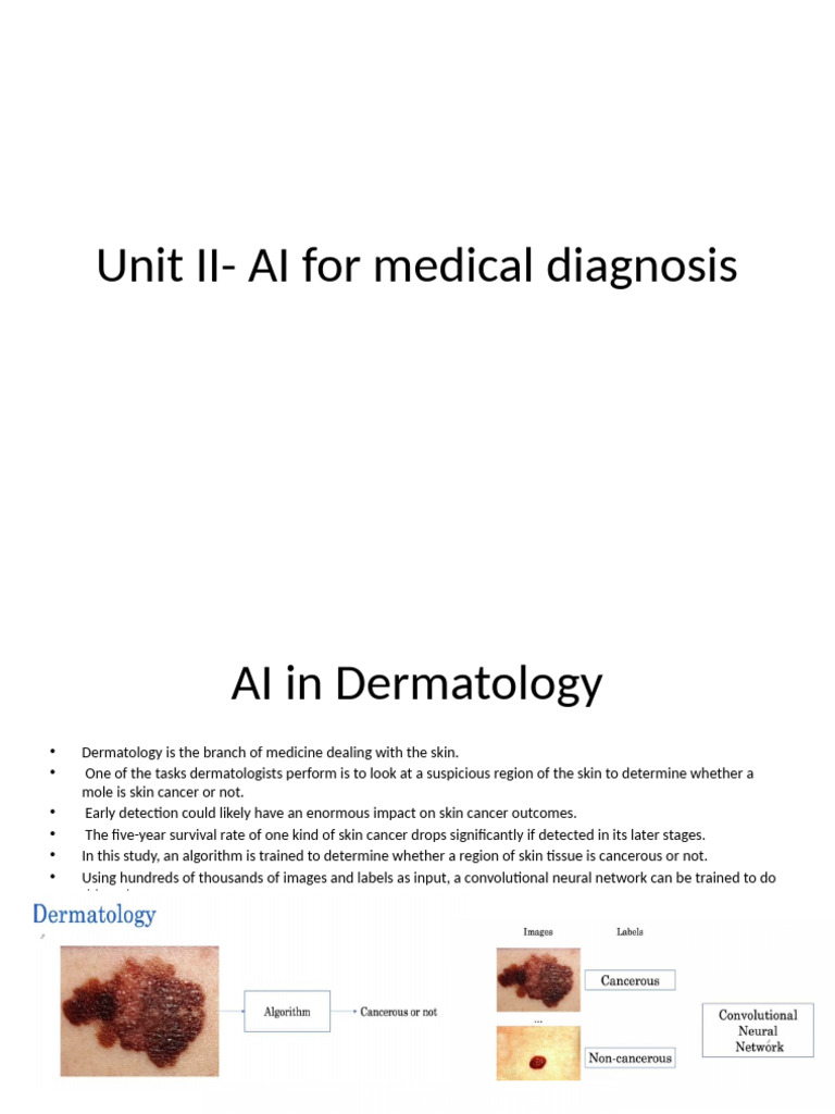 Unit II - AI For Medical Diagnosis | PDF | Pathology | Applied Mathematics
