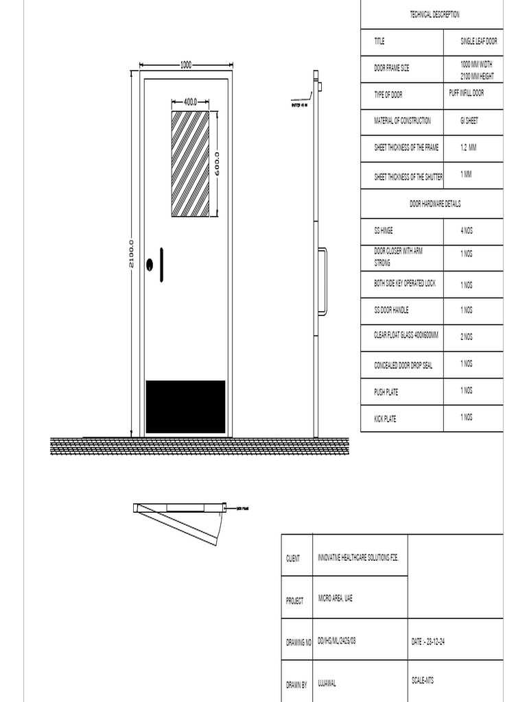 Single Leaf Door Specifications | PDF