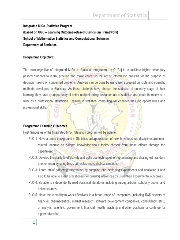 Statistics integrate msc co po pdf sampling statistics