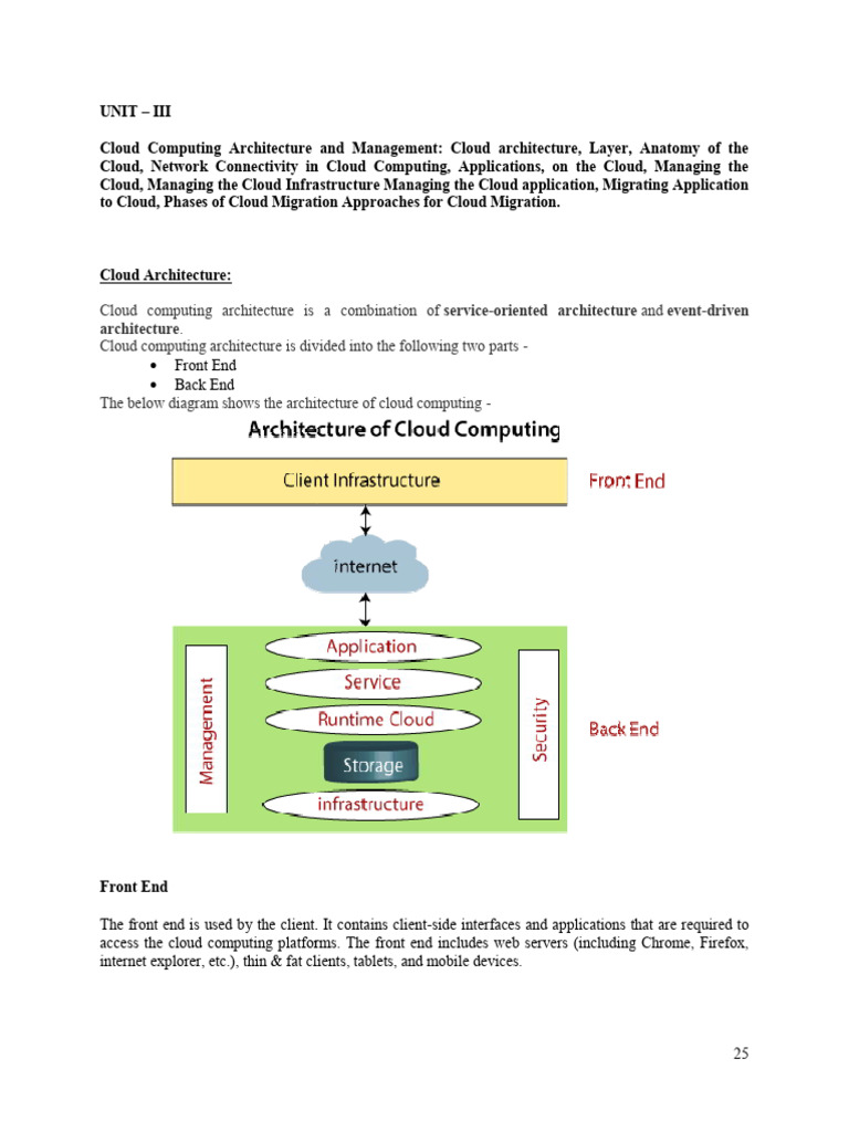 Unit-III (1) notes cc | PDF | Cloud Computing | Computer Network
