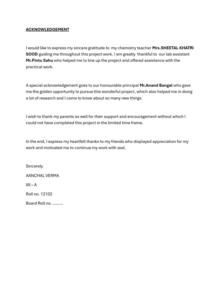 Acknowledgment 1 | PDF