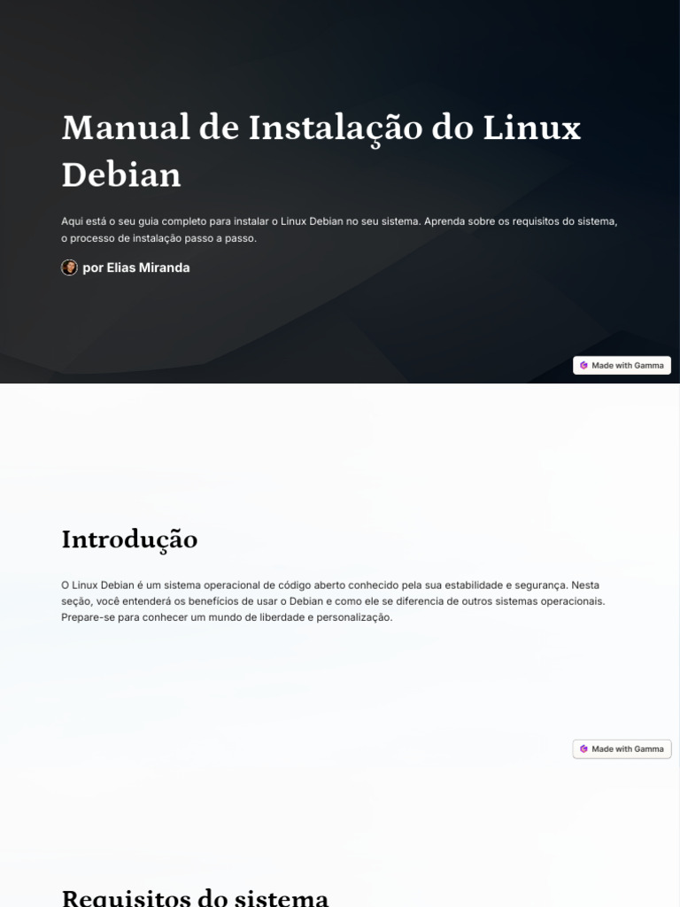 Guia de Instalação do Debian Linux | PDF | Linux | Inicialização ...