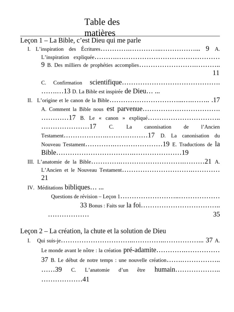 Fondements de la vie chrétienne | PDF | Bible | Dieu