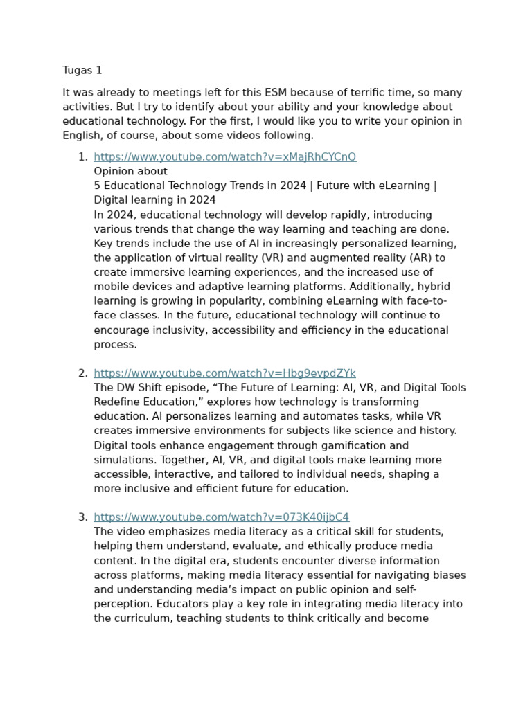 ESM Education: Trends in EdTech 2024 | PDF | Educational Technology ...