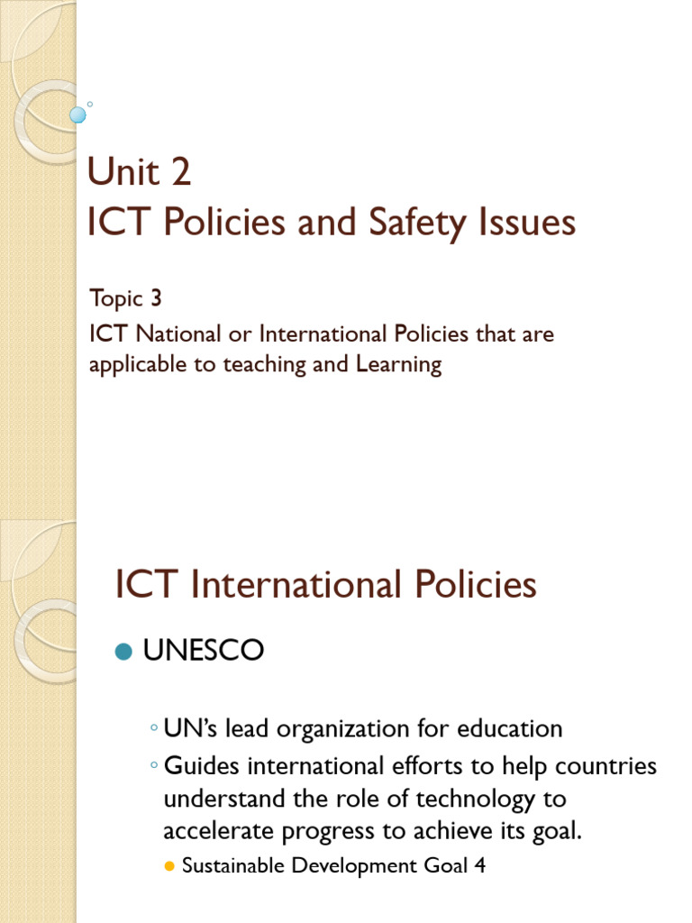 ICT Policies for Education in the Philippines | PDF | Information And ...