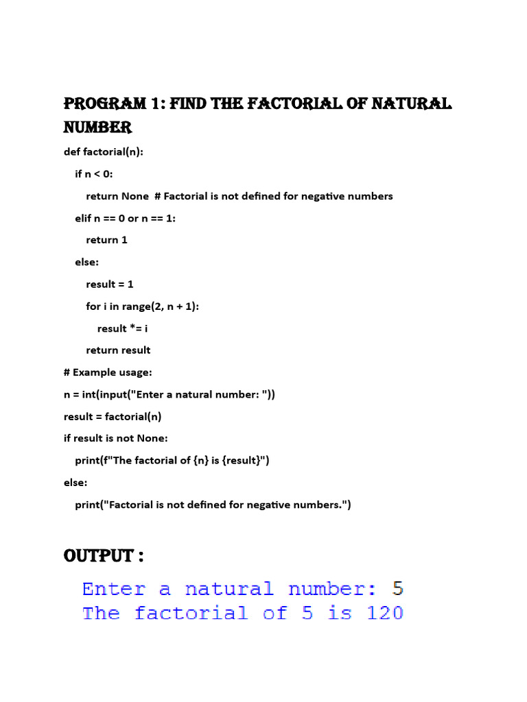 Program 1 | PDF