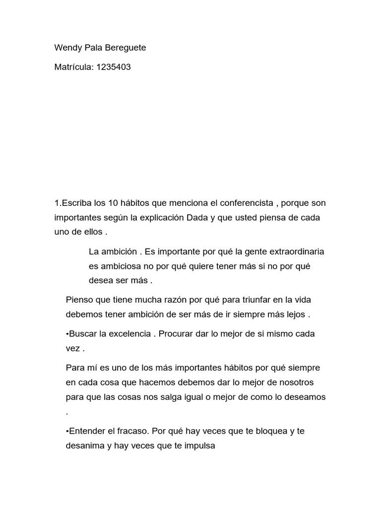 10 Hábitos Clave para el Éxito Personal | PDF