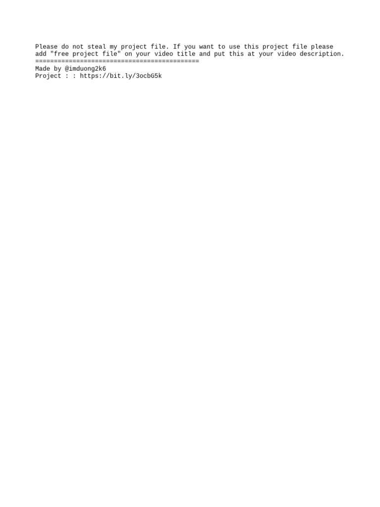 Free Project File Usage Guidelines | PDF