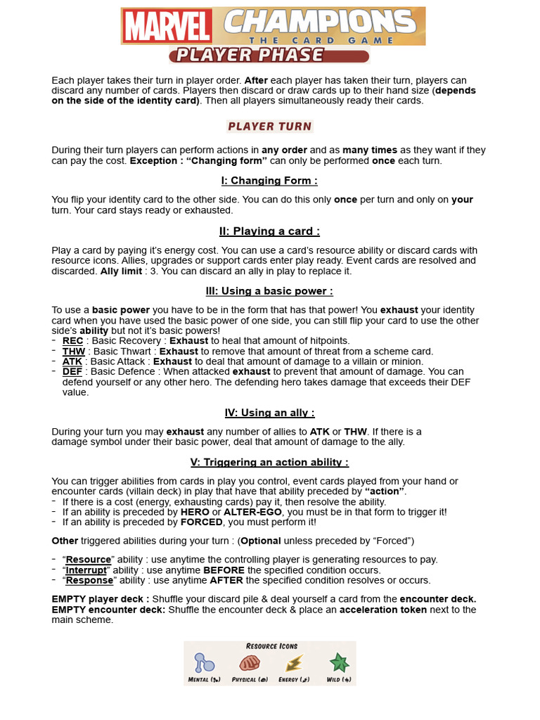 Card Game Turn Mechanics Explained | PDF | Ephemera | Gaming Devices