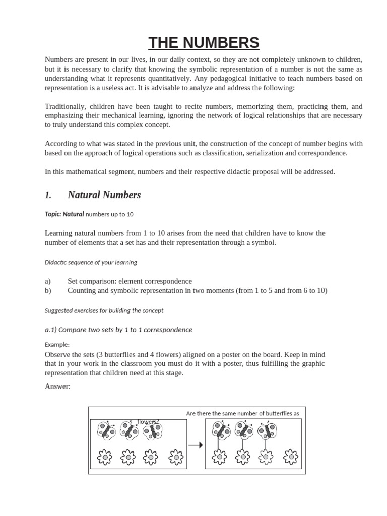 The Numbers Pdf Numbers Learning