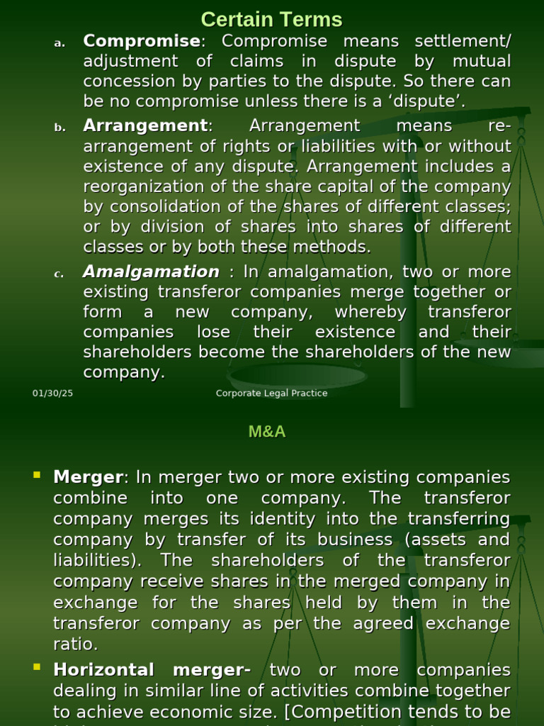 Corporate M&A Terms Explained | PDF | Mergers And Acquisitions | Takeover