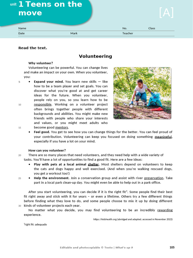 Benefits and Opportunities of Volunteering | PDF | Volunteering | Mind