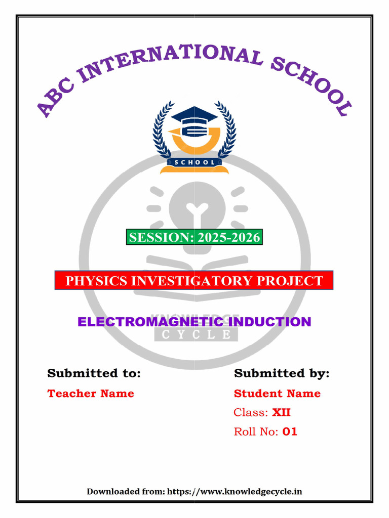 Electromagnetic Induction (P) | PDF