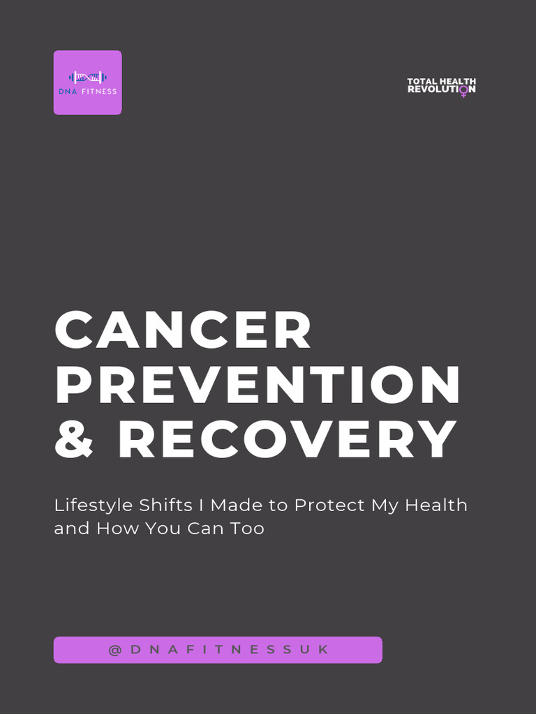 Cancer Recovery and Prevention Guide | PDF | Foods | Dietary Fiber