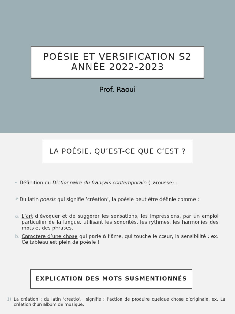 Introduction à la poésie et versification | PDF | Sonnets | Syllabe