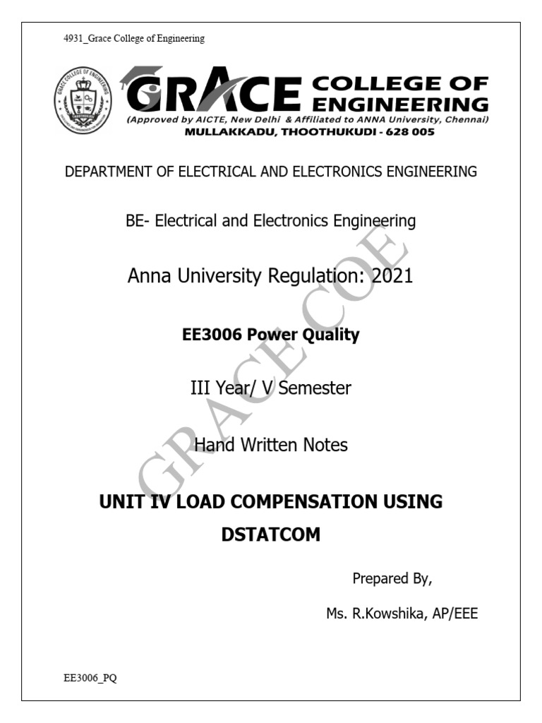 V Eee Ee3006 PQ Unit Iv | PDF