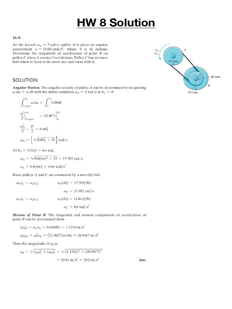 HW 8 Solutions Guide | PDF