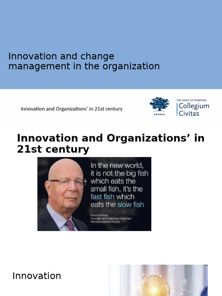 Innovation and Organizations' in 21st Century | PDF | Innovation ...