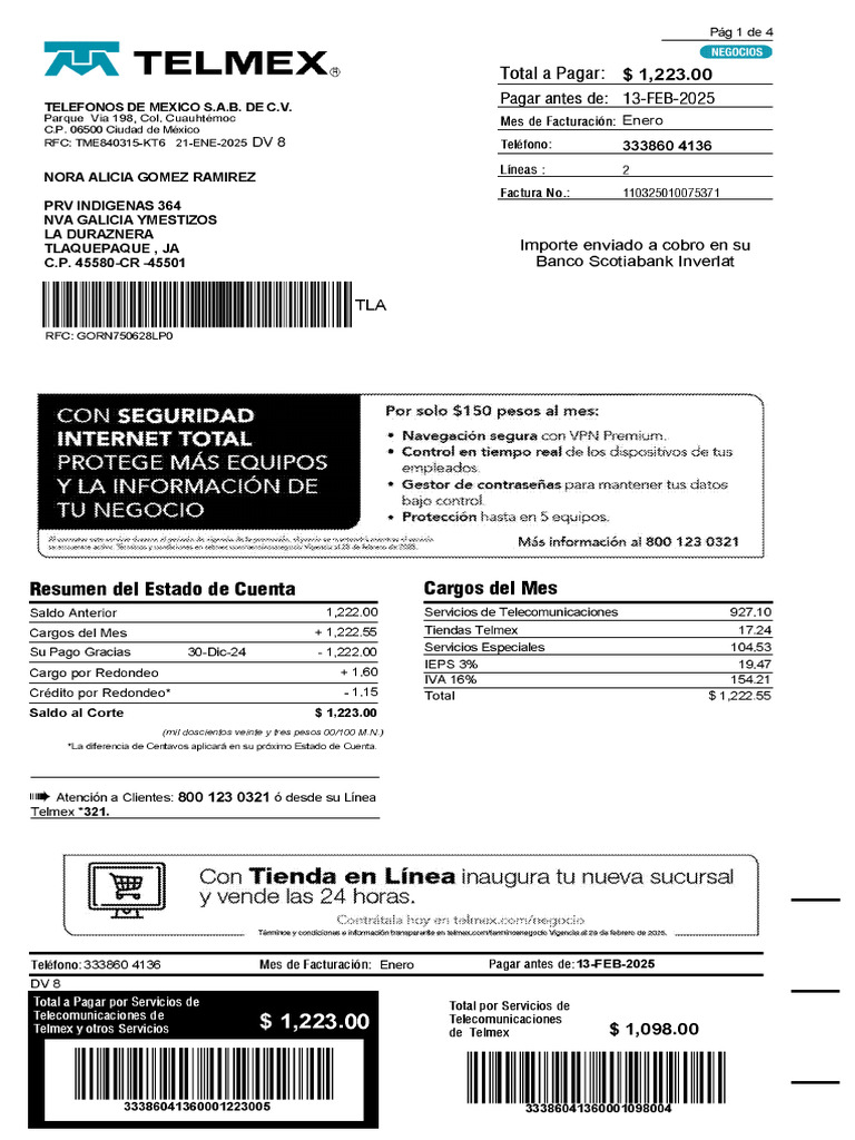 Recibo Ene | PDF