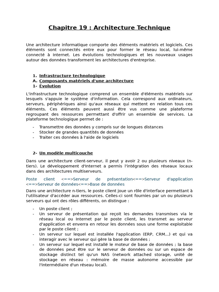 Architecture Technique des Systèmes Informatiques | PDF | Certificat ...