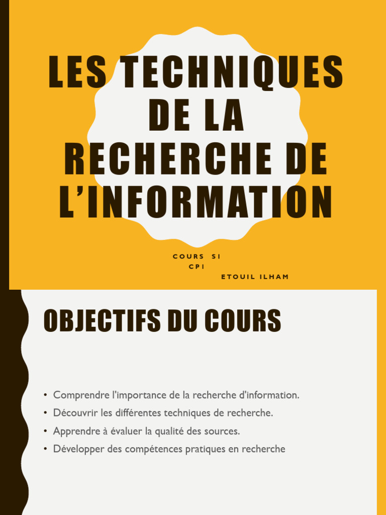 Techniques Efficaces de Recherche d'Information | PDF | Bibliothèque ...