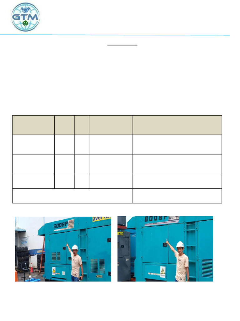 Generator Rental Quotation 2024 | PDF