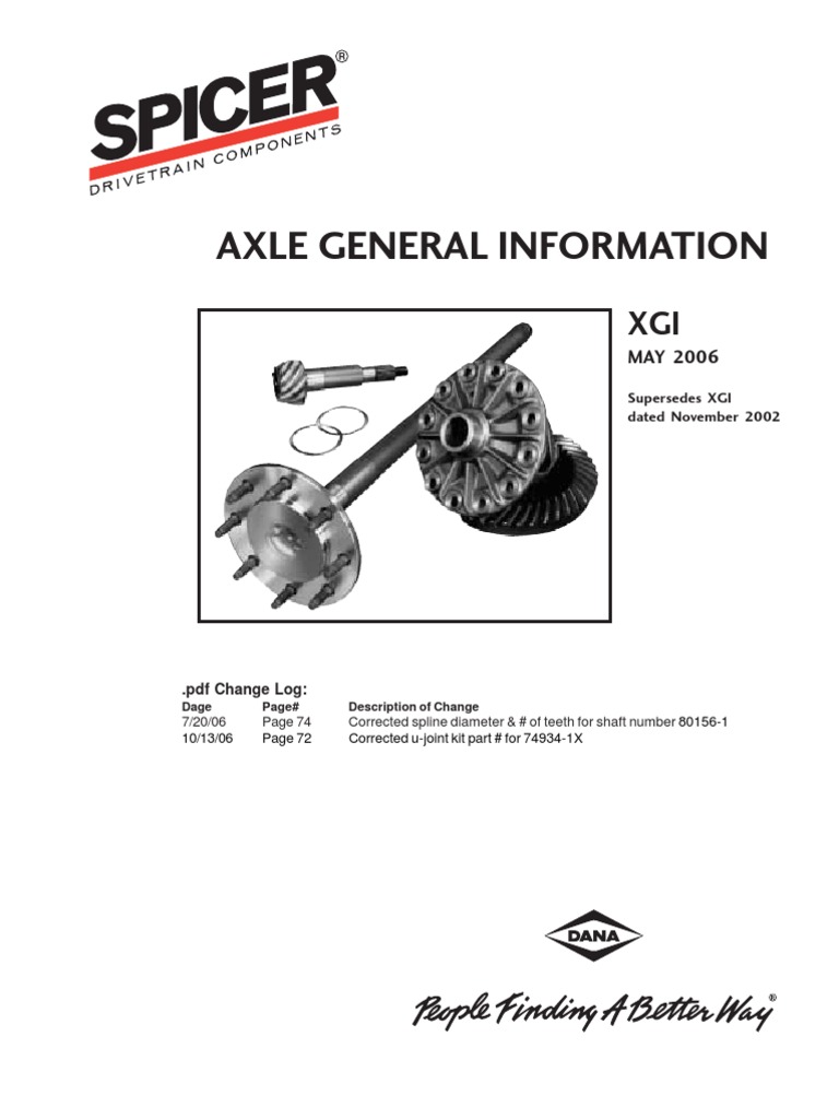 Dana Axle Specs Dodge Jeep