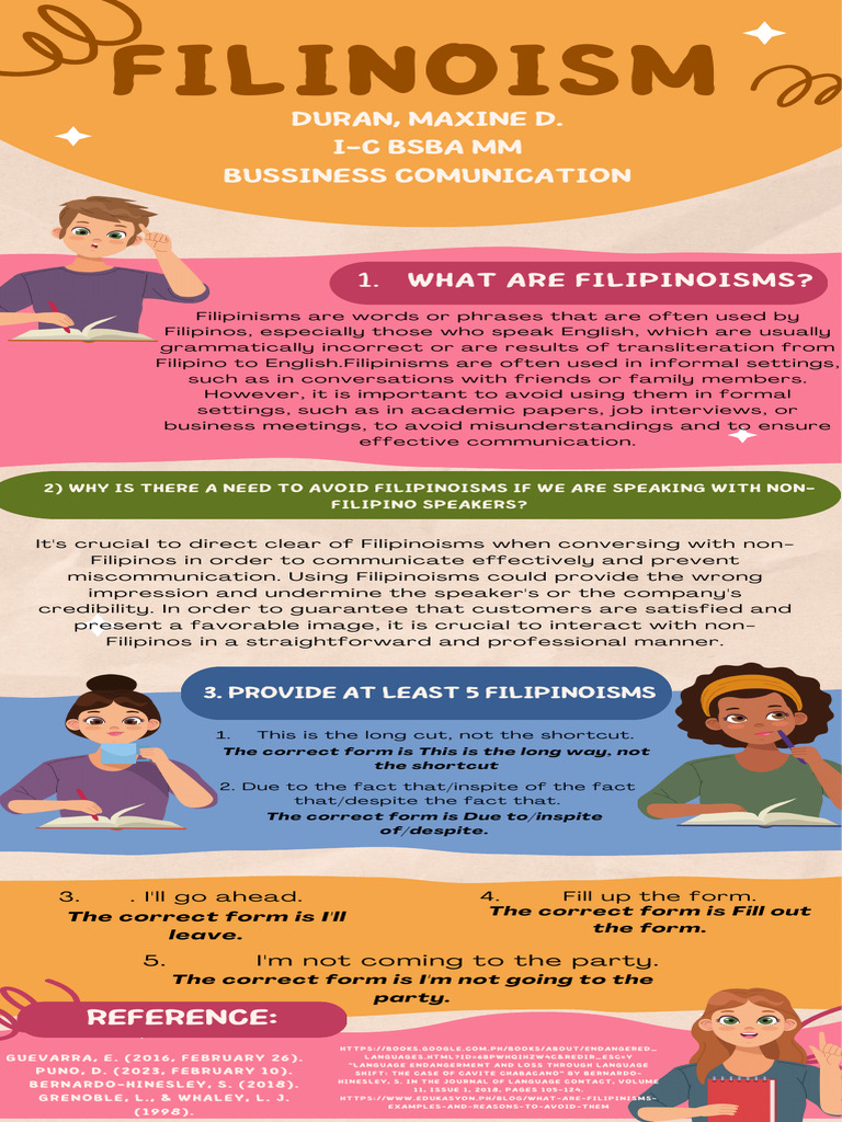 Understanding and Avoiding Filipinisms | PDF | Communication ...