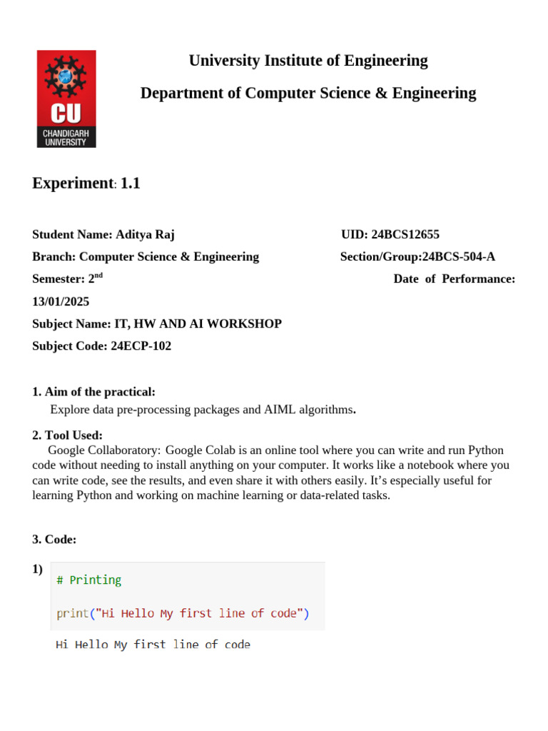 Data Pre-Processing in Python Workshop | PDF