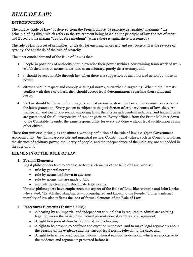 CONSTITUTIONAL LAW | PDF | Rule Of Law | Constitution