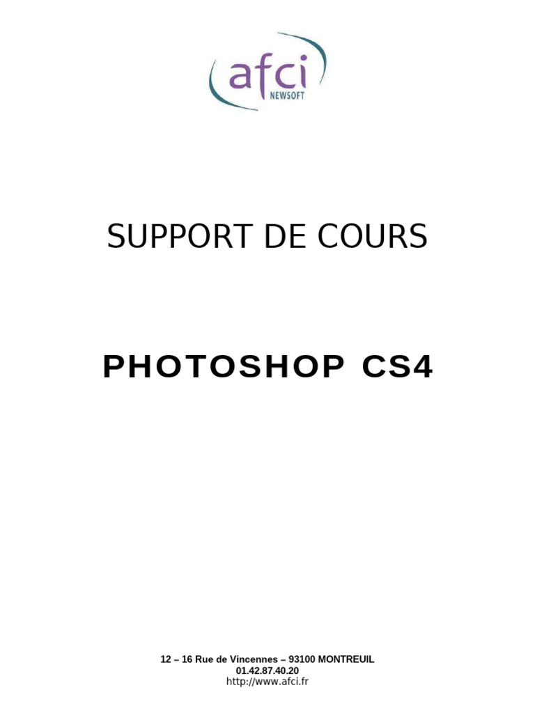 Guide Complet Photoshop CS4 | PDF | Imprimante (Informatique) | Fichier ...