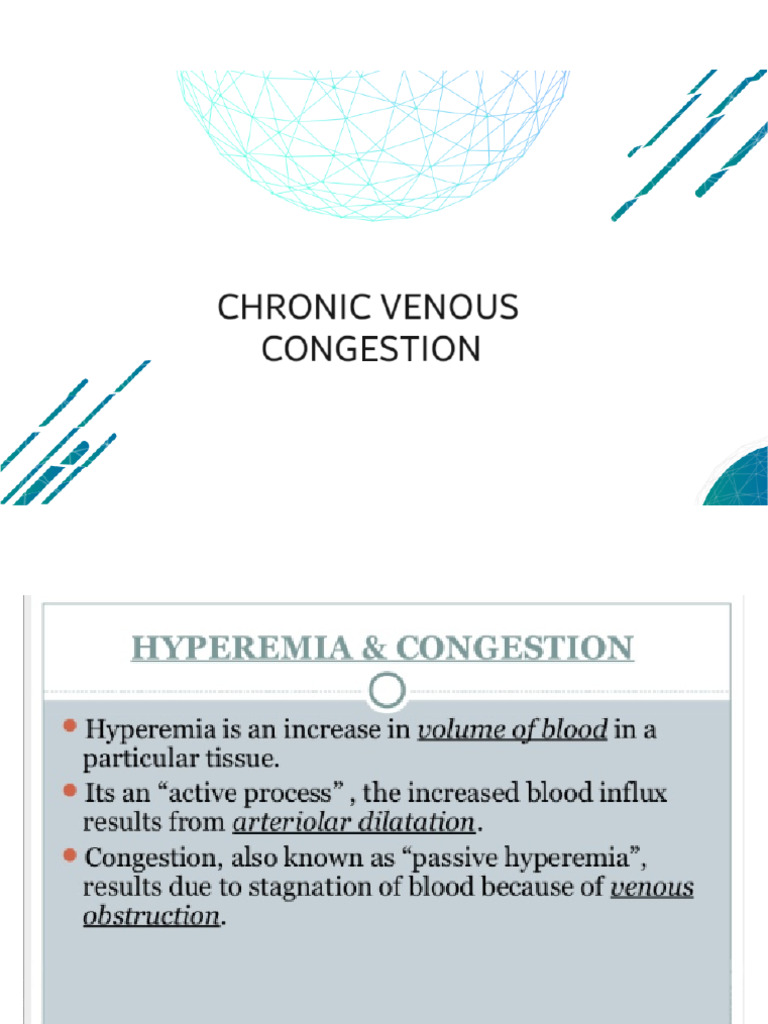 Share CHRONIC VENOUS CONGESTION | PDF