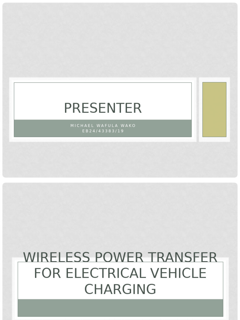 Wireless Ev Charging Via Magnetic Resonance Pdf