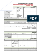 UoS Job Application Template Academic En