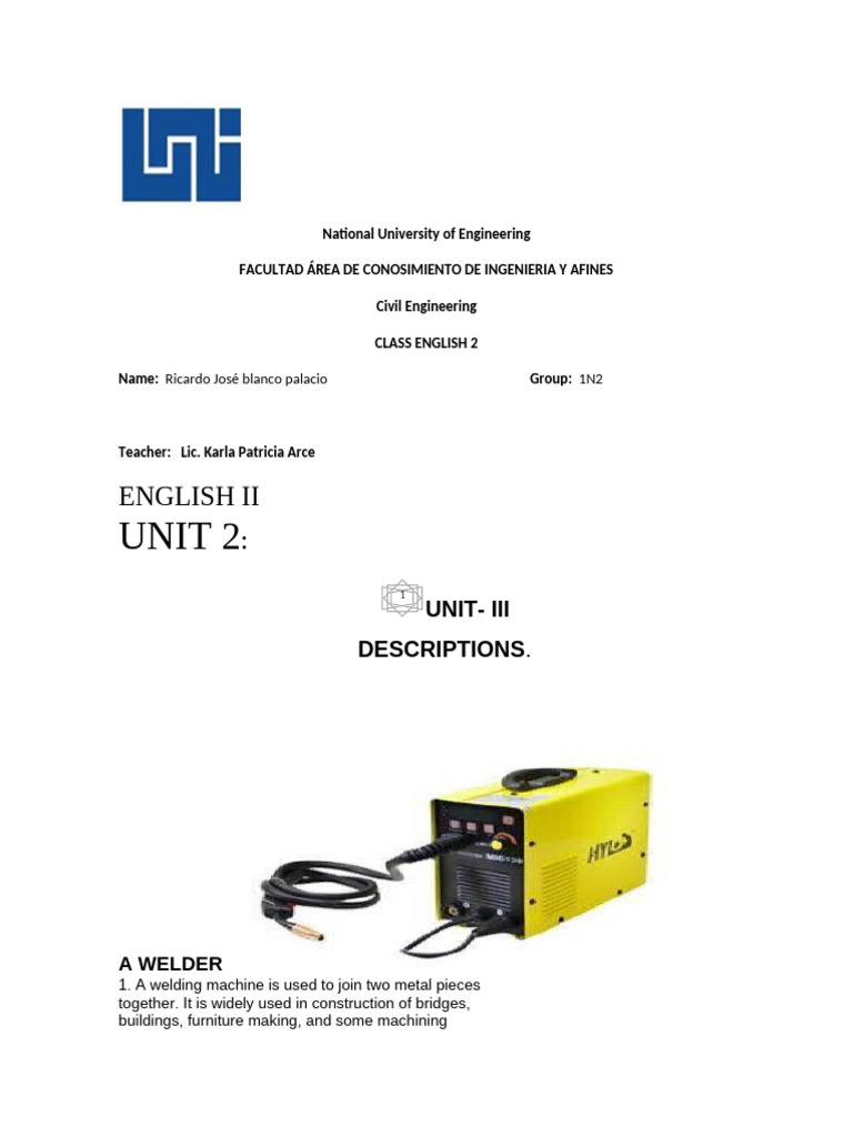 Overview of Welding Machine Components | PDF | Welding | Construction