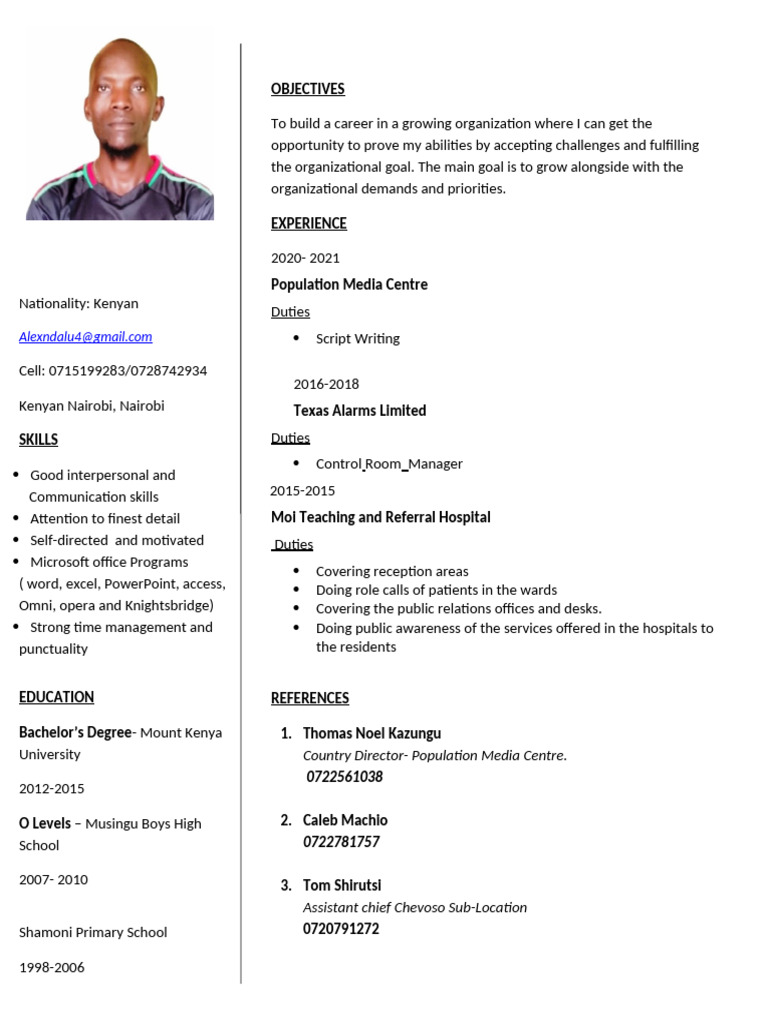 CV Update | PDF