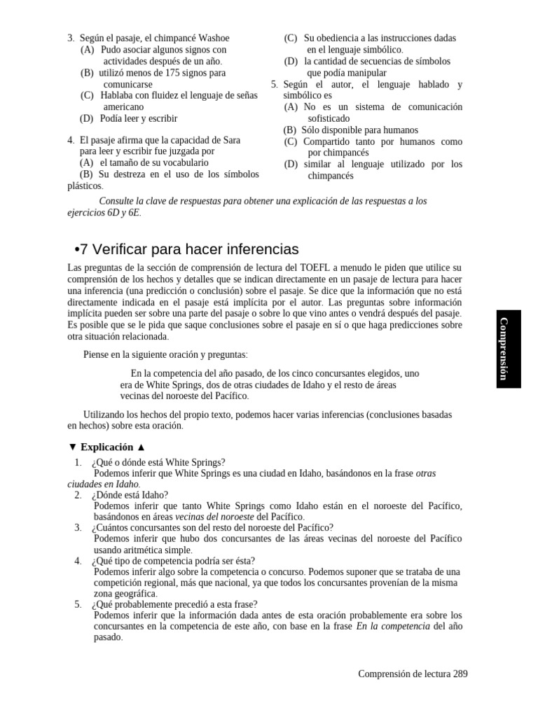 Inferencias en Comprensión de Lectura | PDF | Desempleo | Inferencia