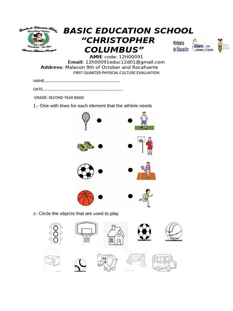 Physical Education Evaluation 2023 | PDF