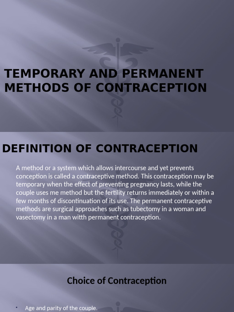Contraceptive Methods Explained | PDF | Birth Control | Combined Oral ...
