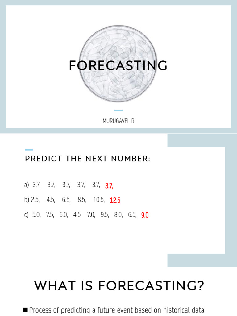 Understanding Forecasting Methods | PDF | Forecasting | Mean Squared Error