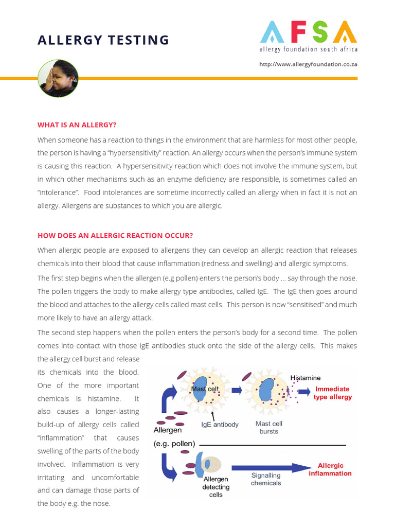 3-allergy-testing | PDF | Allergy | Allergen
