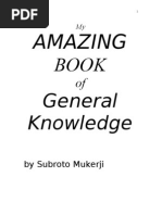 Download My AMAZING Book of General Knowledge - By Subroto Mukerji by Subroto Mukerji SN82206282 doc pdf