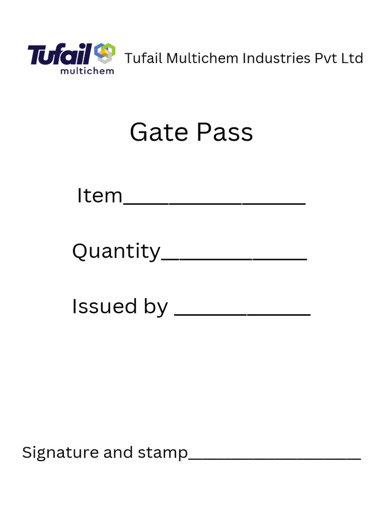 gate pass (2) | PDF