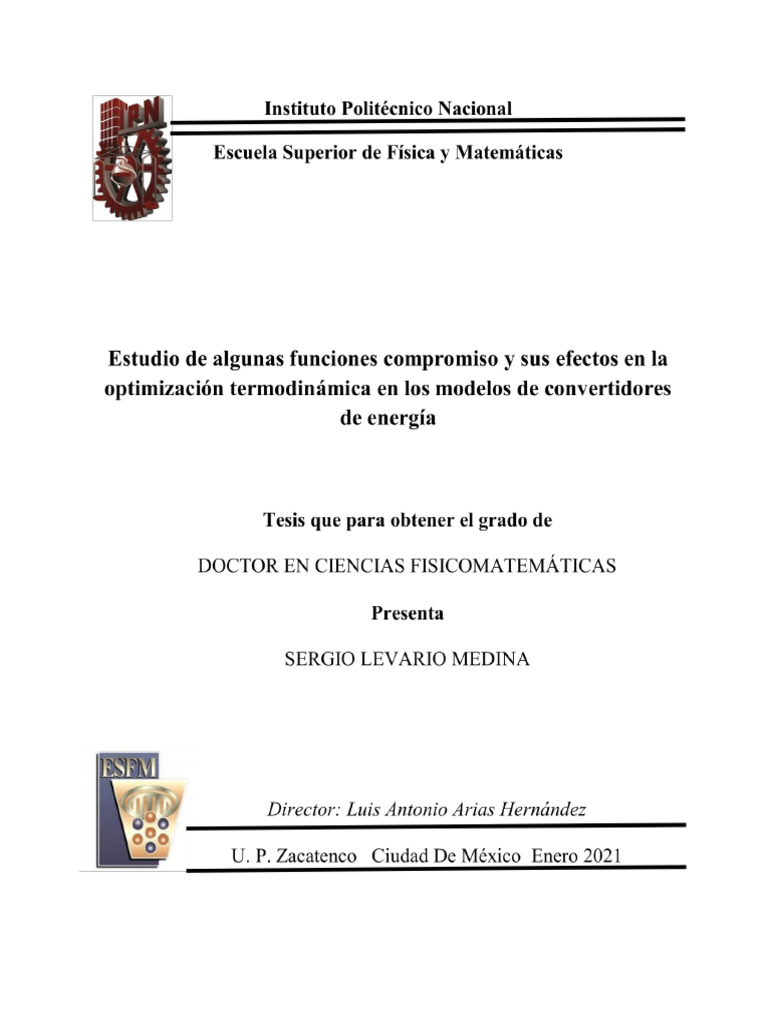 LEVARIO MEDINA SERGIO Thesis | PDF