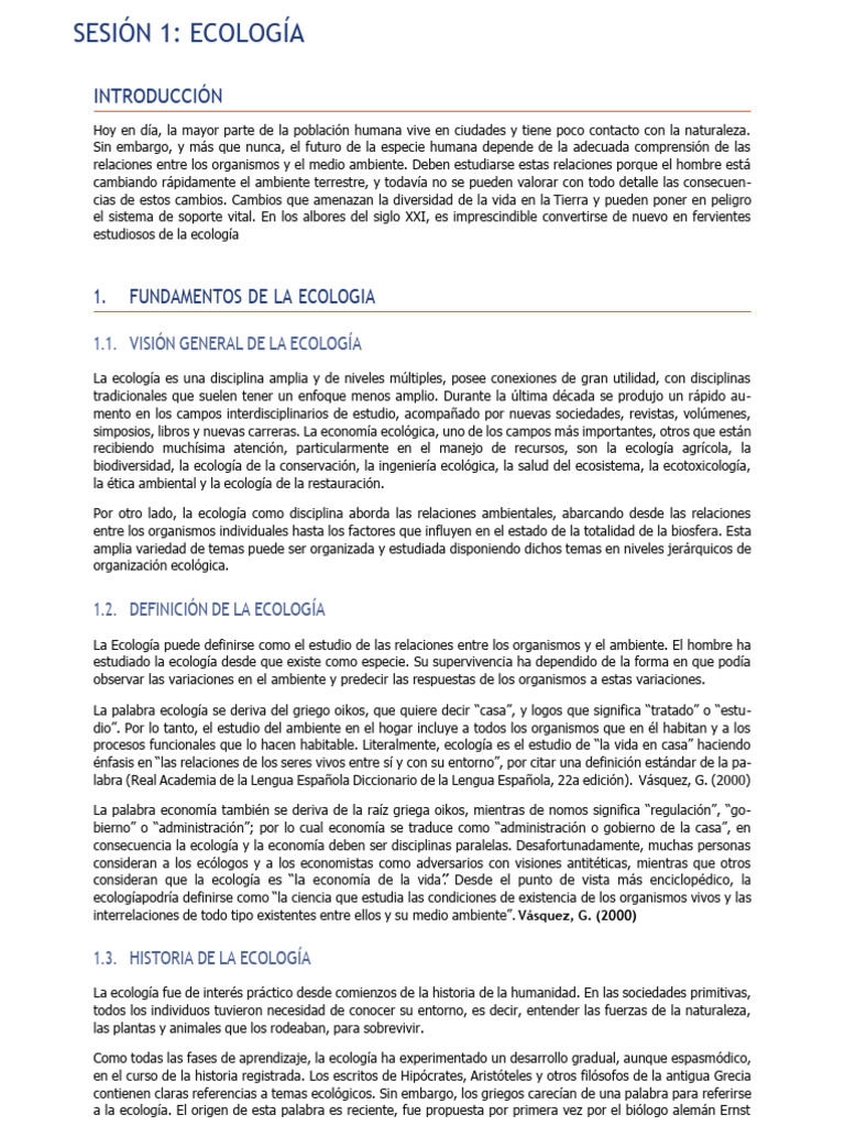 Fundamentos de la Ecología Moderna | PDF | Ecología | Entorno natural